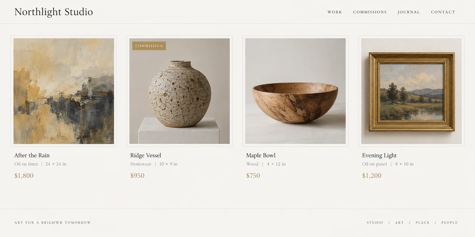 Northlight Studio concept mockup